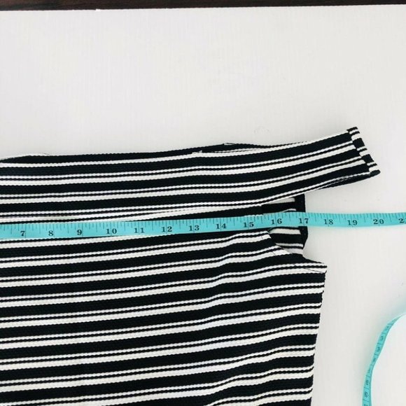 Mango Stripe Boat Neck Summer Dress Women’s Size 16 - Picture 5 of 6